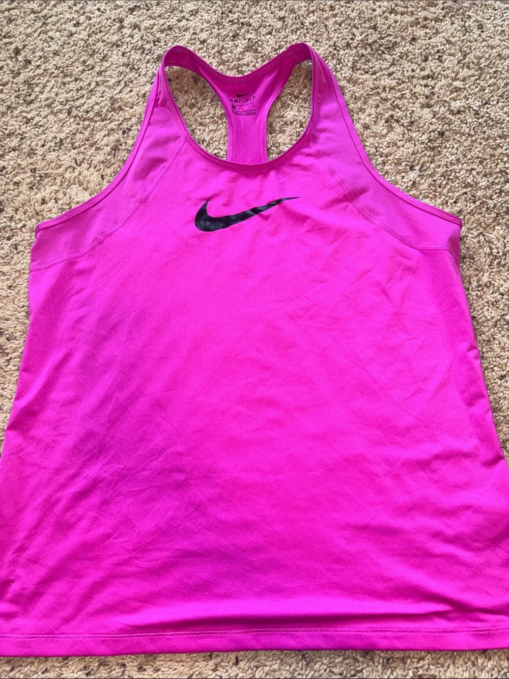 Nike purple/pink Racerback Dri-FIT Tank with Black Swoosh